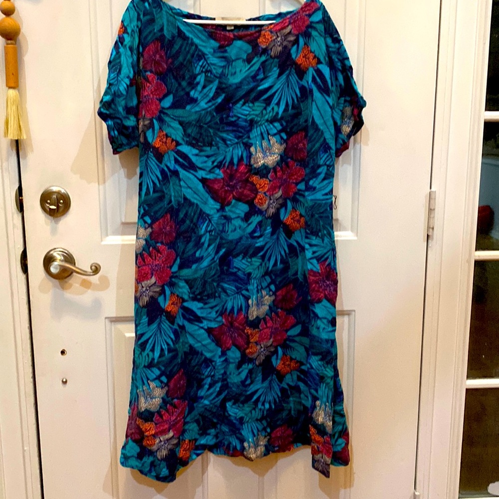 Loft, linen dress 👗Size L